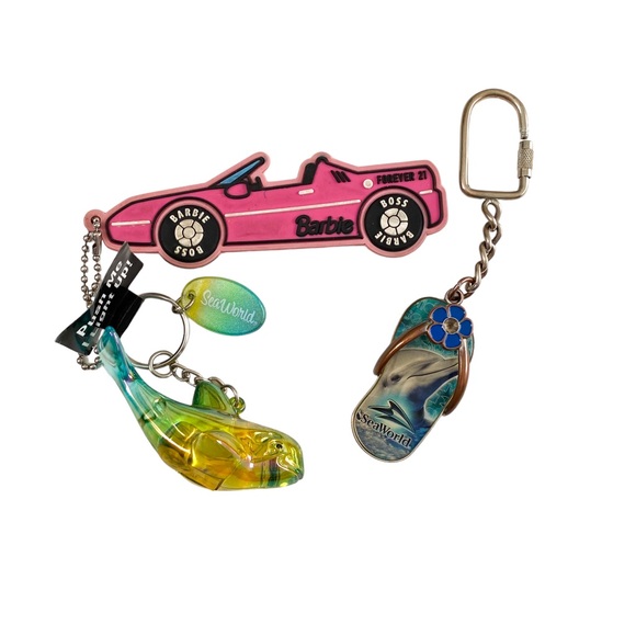 Barbie | Accessories | Forever 2 Barbie Retro Car Key Chain With ...